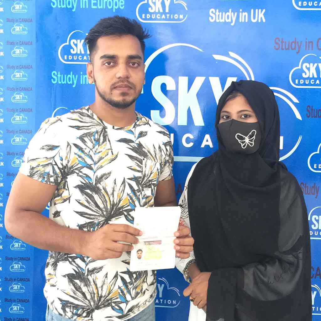 Visa Success 16 18 Raju Miah with Spouse